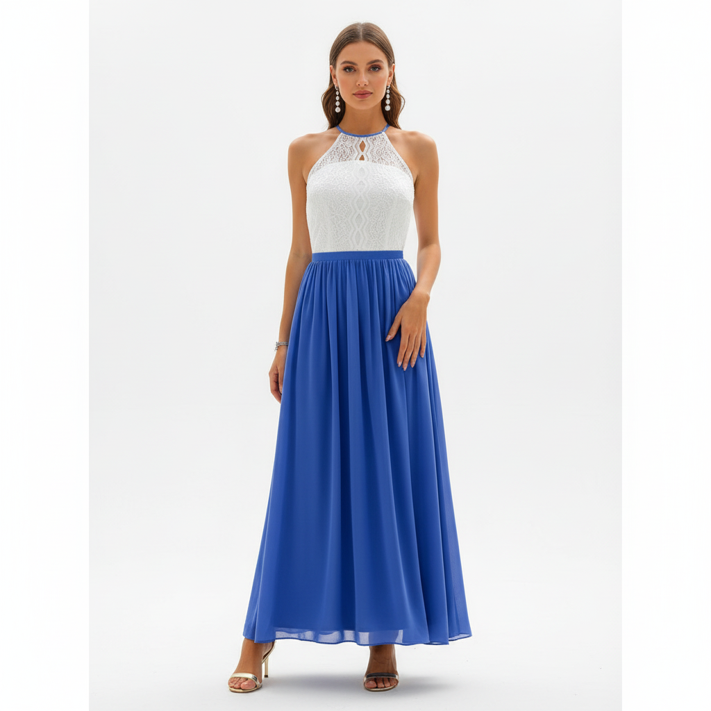 Ava | Women's Wedding Guest Maxi Dress With Draped Design And Pleated Detail | Elegant