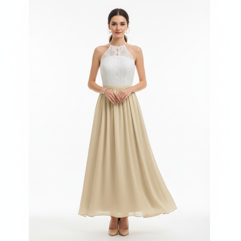 Ava | Women's Wedding Guest Maxi Dress With Draped Design And Pleated Detail | Elegant