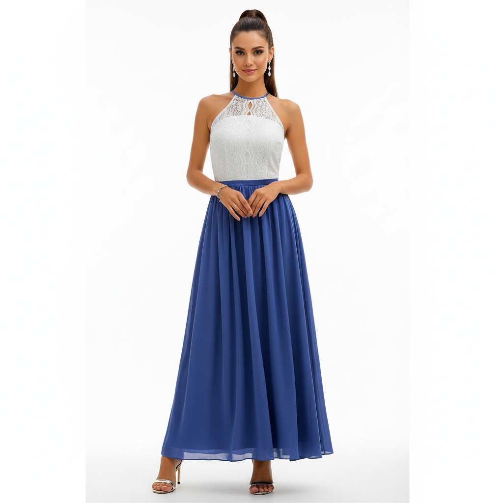 Ava | Women's Wedding Guest Maxi Dress With Draped Design And Pleated Detail | Elegant