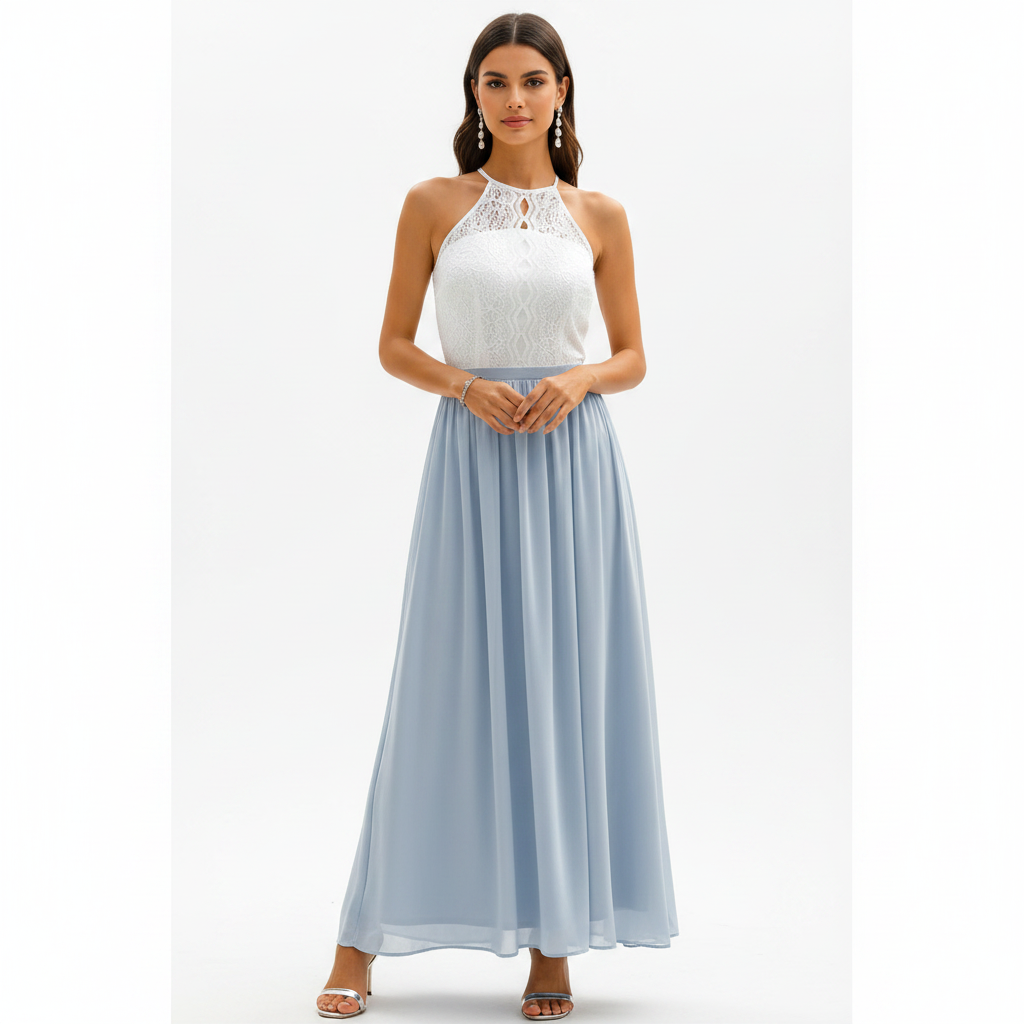 Ava | Women's Wedding Guest Maxi Dress With Draped Design And Pleated Detail | Elegant