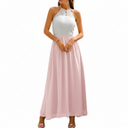 Ava | Women's Wedding Guest Maxi Dress With Draped Design And Pleated Detail | Elegant