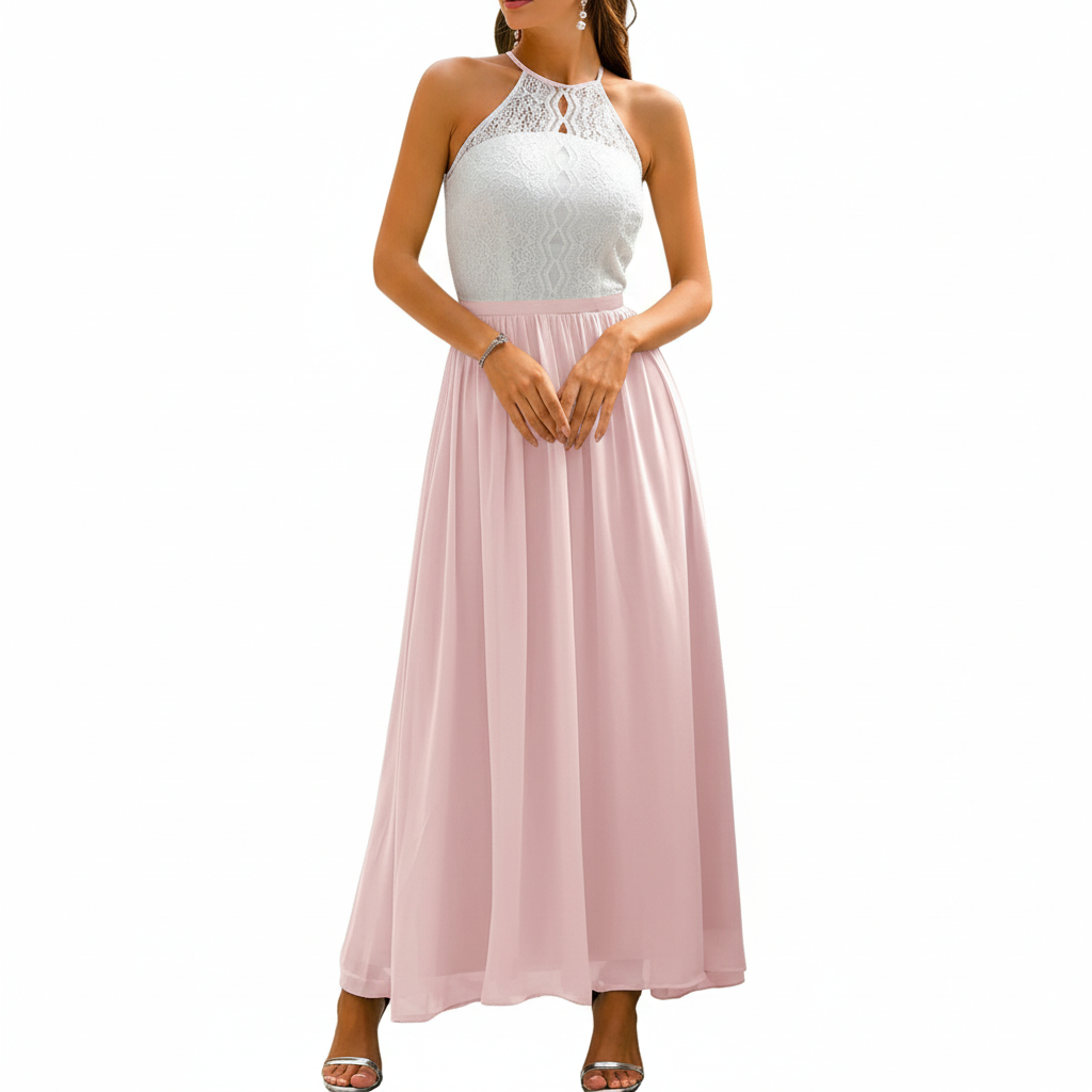 Ava | Women's Wedding Guest Maxi Dress With Draped Design And Pleated Detail | Elegant