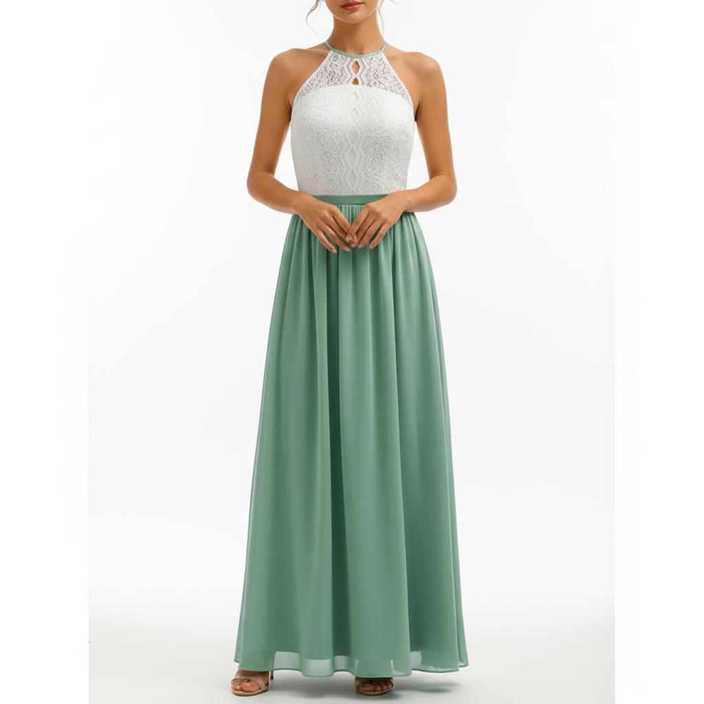 Ava | Women's Wedding Guest Maxi Dress With Draped Design And Pleated Detail | Elegant
