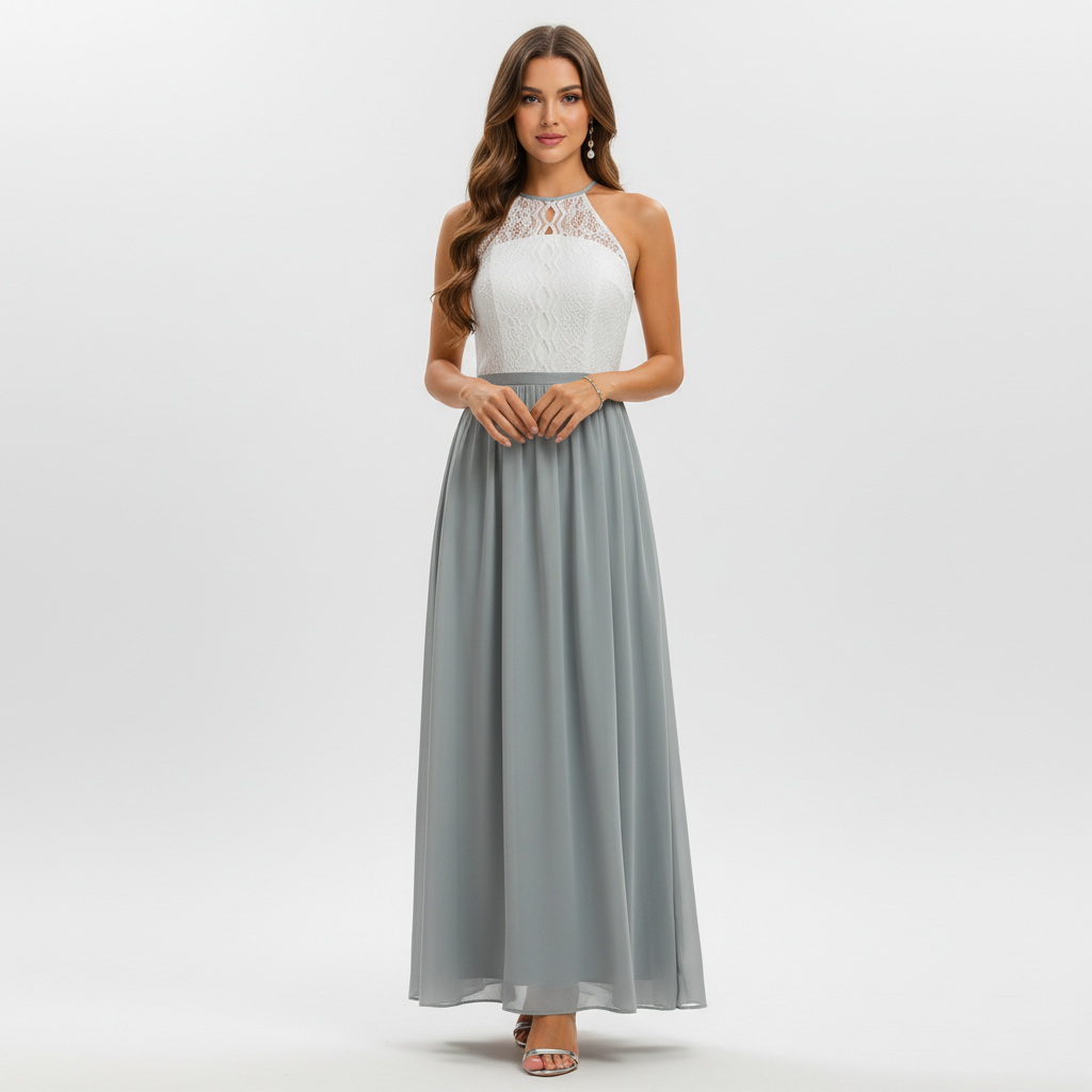 Ava | Women's Wedding Guest Maxi Dress With Draped Design And Pleated Detail | Elegant