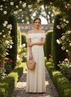 Aveline | Women's Wedding Guest Dress With V Neckline And Waist Gather Detail