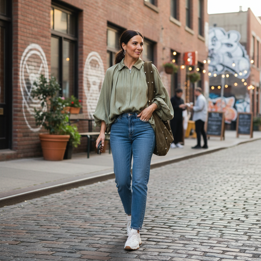 Avery | Women's Bomber Jacket With Zip Closure And Long Sleeves | Casual