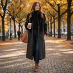 Avery | Women's Trench Coat With High Neck And Long Sleeves | Elegant