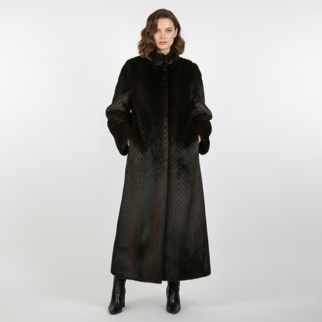Avery | Women's Trench Coat With High Neck And Long Sleeves | Elegant