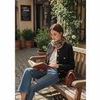 Brielle | Women's Bomber Jacket With Front Buttons And Patch Pockets | Chic