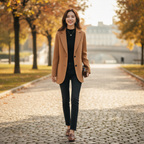 Charlotte | Women's Blazer With Notch Lapel And Front Buttons | Smart Casual