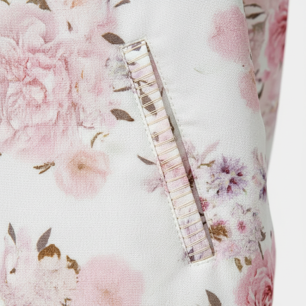 Charlotte | Women's Bomber Jacket With Zip Closure And Floral Print | Casual