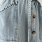 Charlotte | Women's Denim Dress With Sleeveless Design And Button Closure | Casua