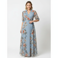 Charlotte | Women's Floral Maxi Dress With Wrap Waist And V-Neck | Elegant