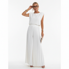 Charlotte | Women's Formal Dress With Sleeveless Design And Pleated Pants | Elegant