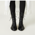Charlotte | Women's Lace-Up Boots With Pointed Toe And Mid-Calf Design | Classic