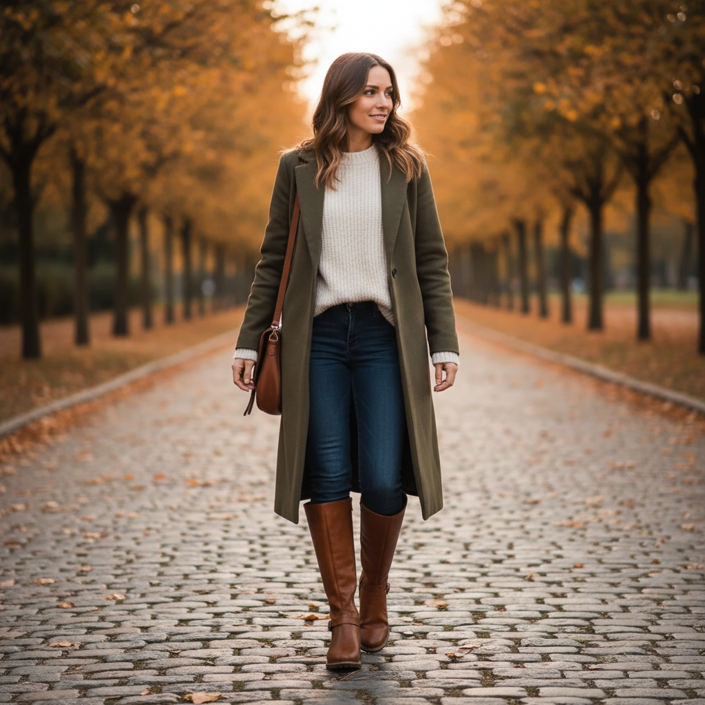 Charlotte | Women's Leather Boots With Buckle Strap Detail And Zip Closure | Classic