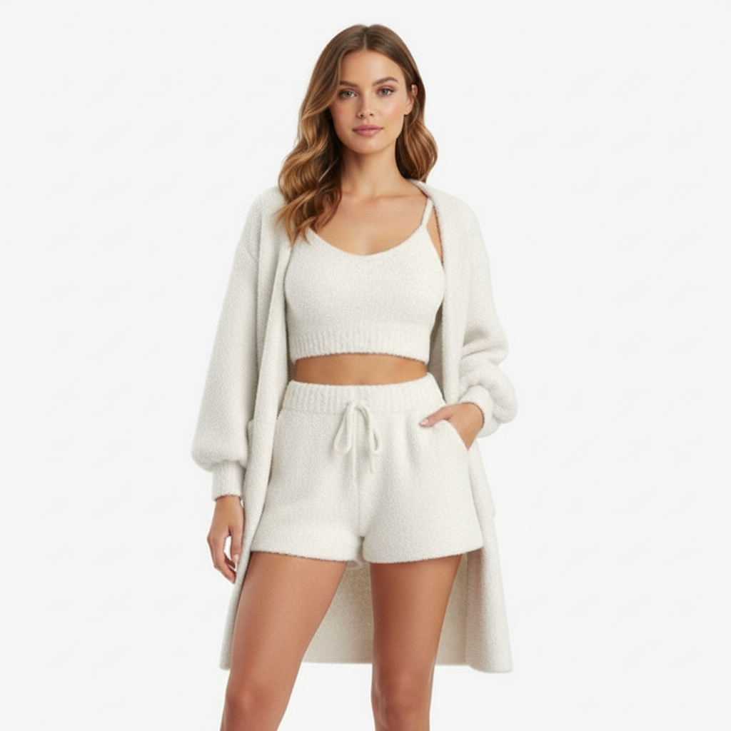 Charlotte | Women's Loungewear Set With Sleeveless Top And Drawstring Waist | Cozy
