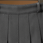 Charlotte | Women's Midi Skirt With Pleated Design And Belt Detail | Elegant