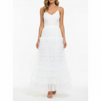 Charlotte | Women's Midi Skirt With Tiered Design And Pleated Layers | Elegant