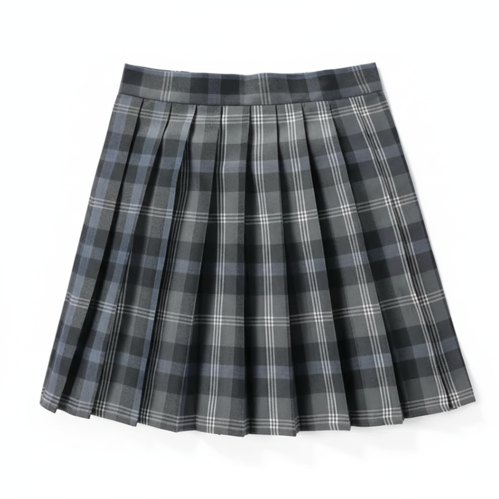 Charlotte | Women's Mini Skirt With Pleated Design And Check Pattern | Preppy