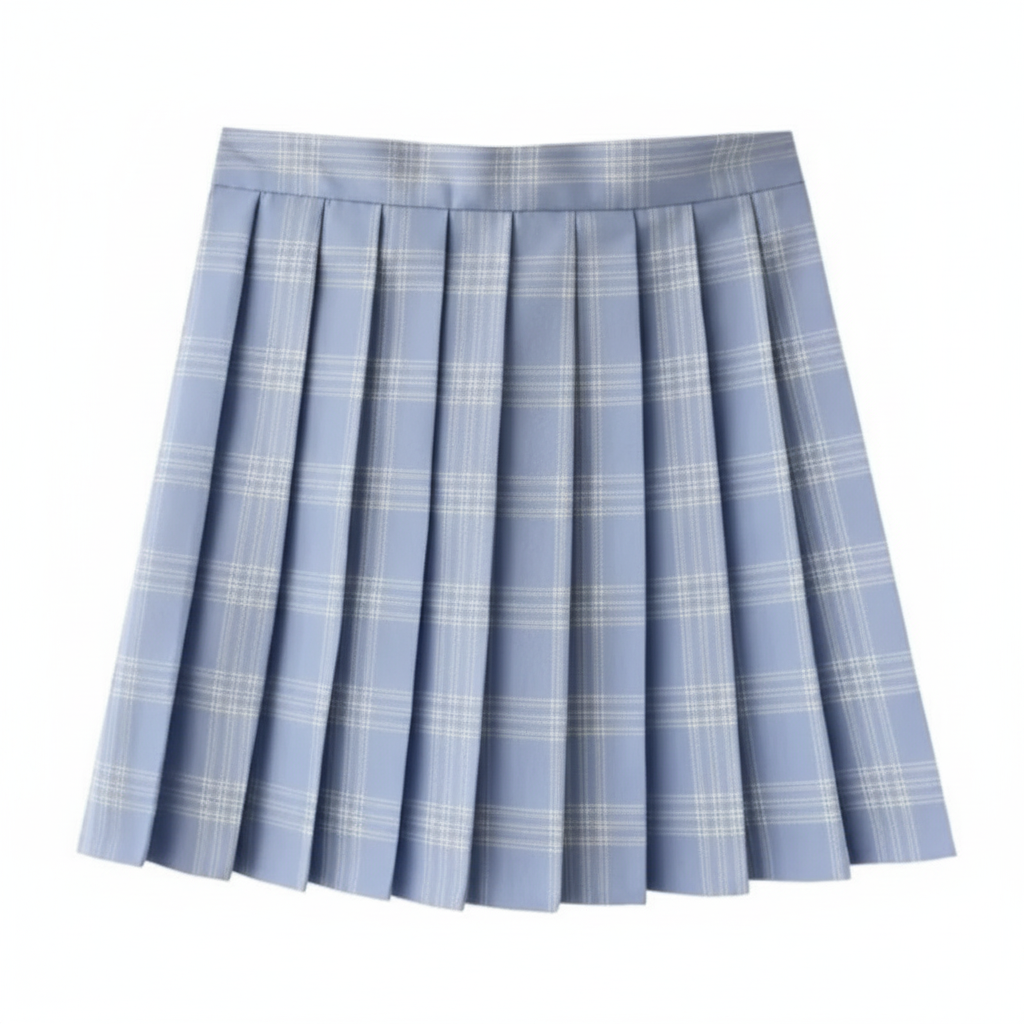 Charlotte | Women's Mini Skirt With Pleated Design And Check Pattern | Preppy