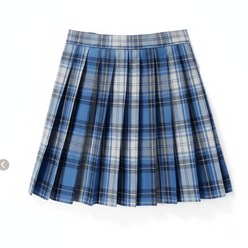 Charlotte | Women's Mini Skirt With Pleated Design And Check Pattern | Preppy
