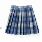 Charlotte | Women's Mini Skirt With Pleated Design And Check Pattern | Preppy