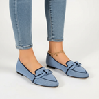 Charlotte | Women's Orthopedic Loafers With Pointed Toe And Knotted Detail | Elegant