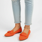 Charlotte | Women's Orthopedic Loafers With Pointed Toe And Knotted Detail | Elegant