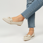 Charlotte | Women's Orthopedic Loafers With Pointed Toe And Knotted Detail | Elegant