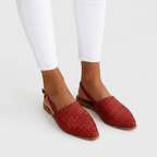 Charlotte | Women's Orthopedic Sandals With Woven Texture And Slip On Design | Casual