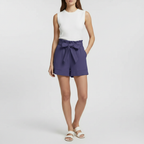 Charlotte | Women's Shorts With Pleated Waist And Front Pockets | Elegant