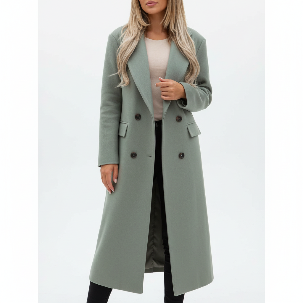Charlotte | Women's Trench Coat With Double Breasted Buttons And Side Pockets | Classic
