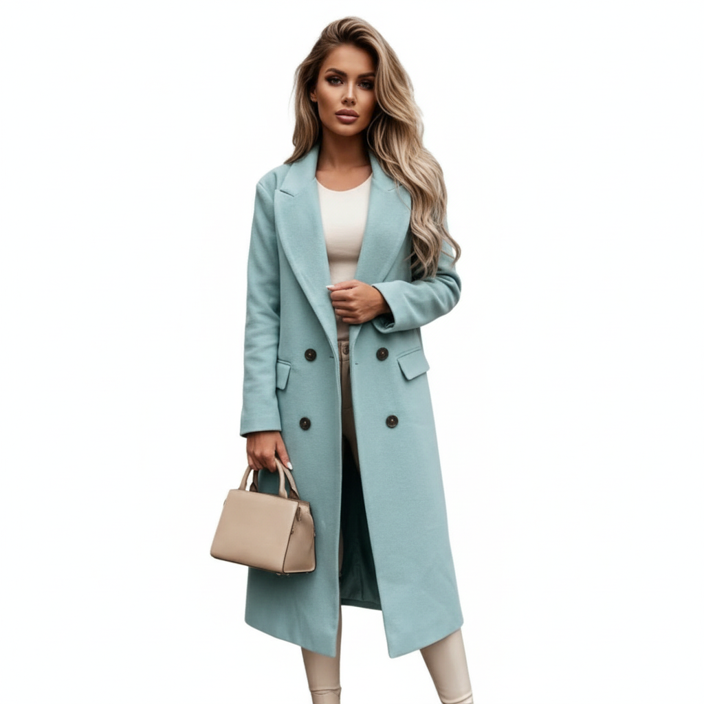 Charlotte | Women's Trench Coat With Double Breasted Buttons And Side Pockets | Classic