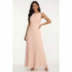 Charlotte | Women's Wedding Guest Dress With Sleeveless Design And Pleated Skirt | Elegant