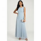 Charlotte | Women's Wedding Guest Dress With Sleeveless Design And Pleated Skirt | Elegant