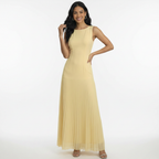 Charlotte | Women's Wedding Guest Dress With Sleeveless Design And Pleated Skirt | Elegant