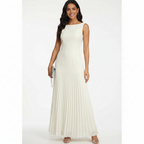 Charlotte | Women's Wedding Guest Dress With Sleeveless Design And Pleated Skirt | Elegant