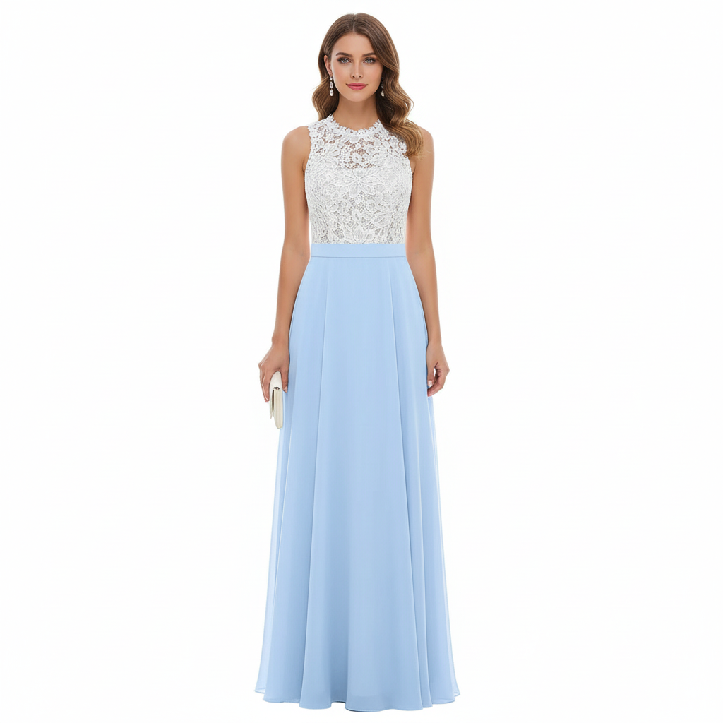 Charlotte | Women's Wedding Guest Maxi Dress With Sleeveless Design And Pleated Skirt | Elegant
