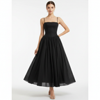 Charlotte | Women's Wedding Guest Maxi Dress With Spaghetti Straps And Pleated Skirt | Elegant