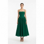 Charlotte | Women's Wedding Guest Maxi Dress With Spaghetti Straps And Pleated Skirt | Elegant