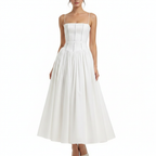 Charlotte | Women's Wedding Guest Maxi Dress With Spaghetti Straps And Pleated Skirt | Elegant