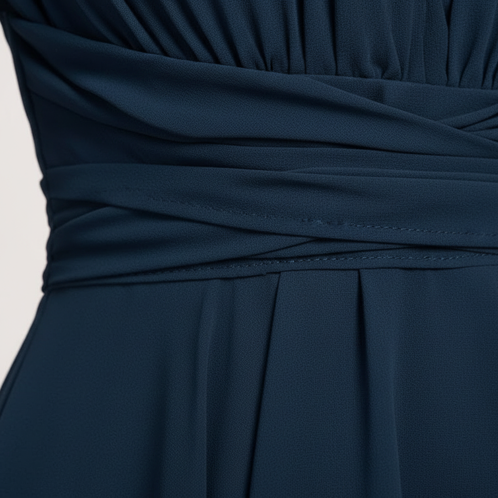 Elara | Women's Cocktail Midi Dress With V Neck And Soft Flutter Sleeves
