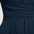 Elara | Women's Cocktail Midi Dress With V Neck And Soft Flutter Sleeves