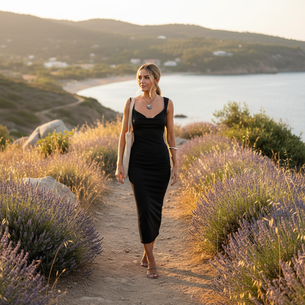 Elara | Women's Formal Maxi Dress With V Neck Wrap And Elegant Print