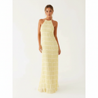 Elara | Women's Graduation Maxi Dress With Flower Print And Sweetheart Bodice