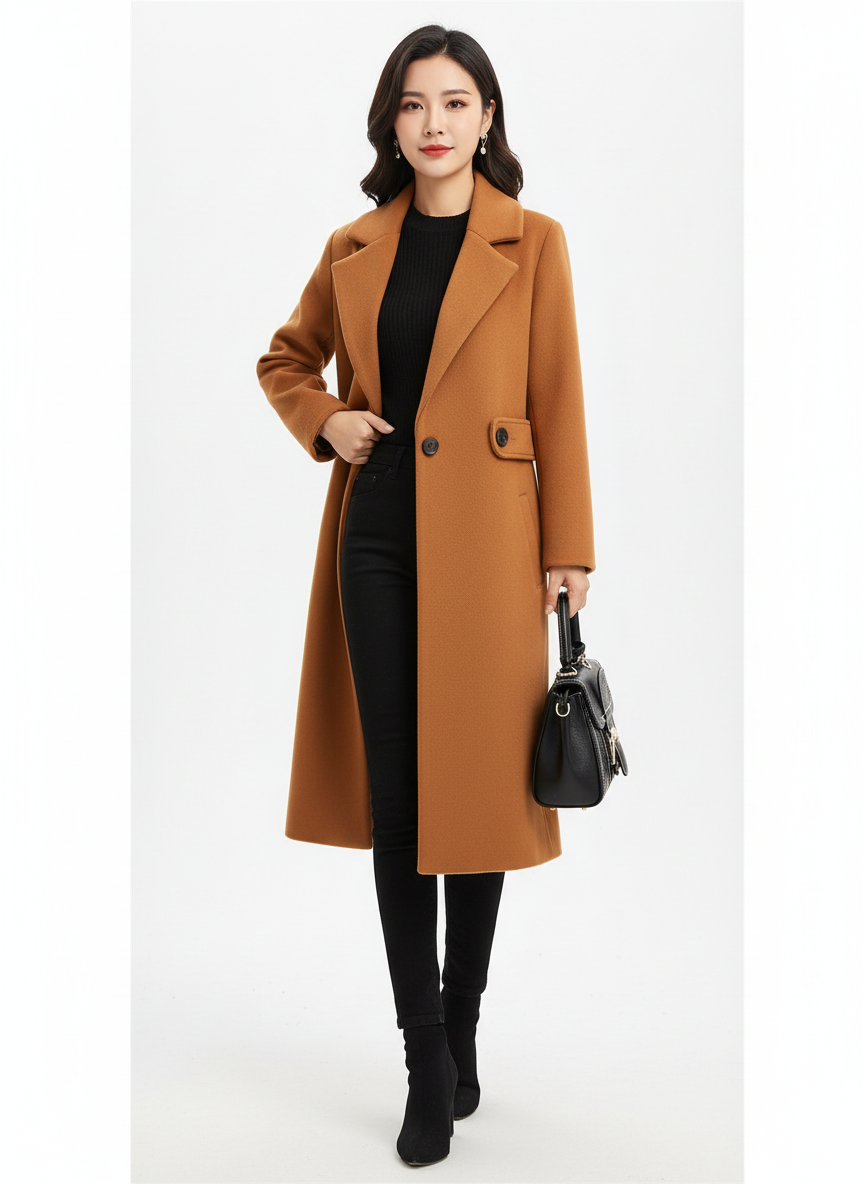 Elara | Women's Trench Coat With Classic Double Breasted Design And Belt