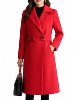 Elara | Women's Trench Coat With Classic Double Breasted Design And Belt