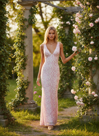 Elara | Women's Wedding Guest Dress With V Neck And Twisted Waist Detail