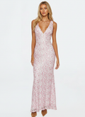 Elara | Women's Wedding Guest Dress With V Neck And Twisted Waist Detail